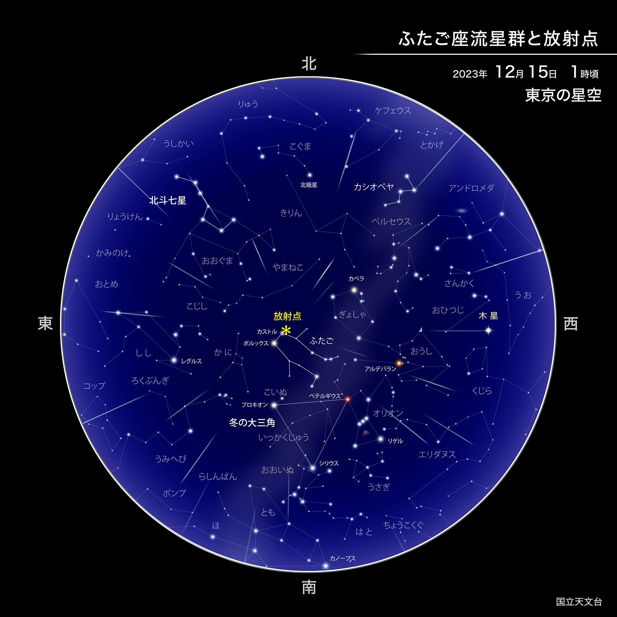 双子座流星群、今夜から見られるって💫page-visual 双子座流星群、今夜から見られるって💫ビジュアル